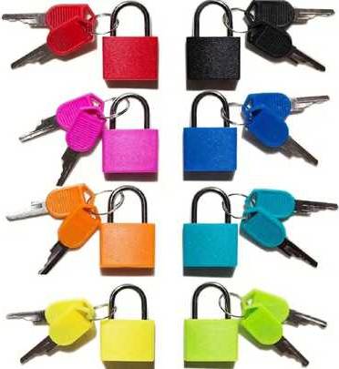 Shein 2pcs Small Padlock With Key