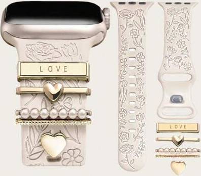 Shein 6 In 1 Floral Engraved Band Decorative Rings