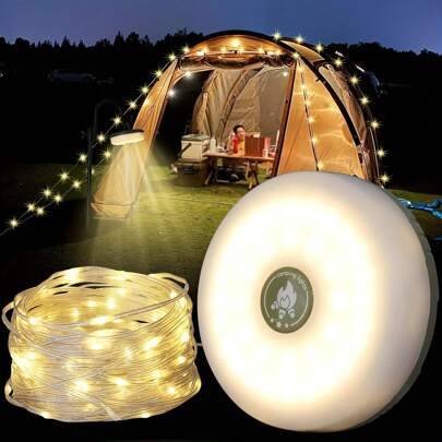 Shein Portable 2-In-1 Camping String Lights