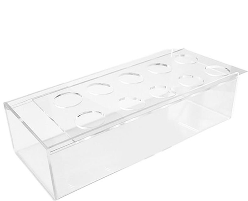 Spactz Rectangular Centerpiece for Dining Table 9.8 Inch Vase
