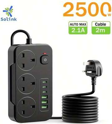Shein Multifunctional Power Board Socket Strip Plug