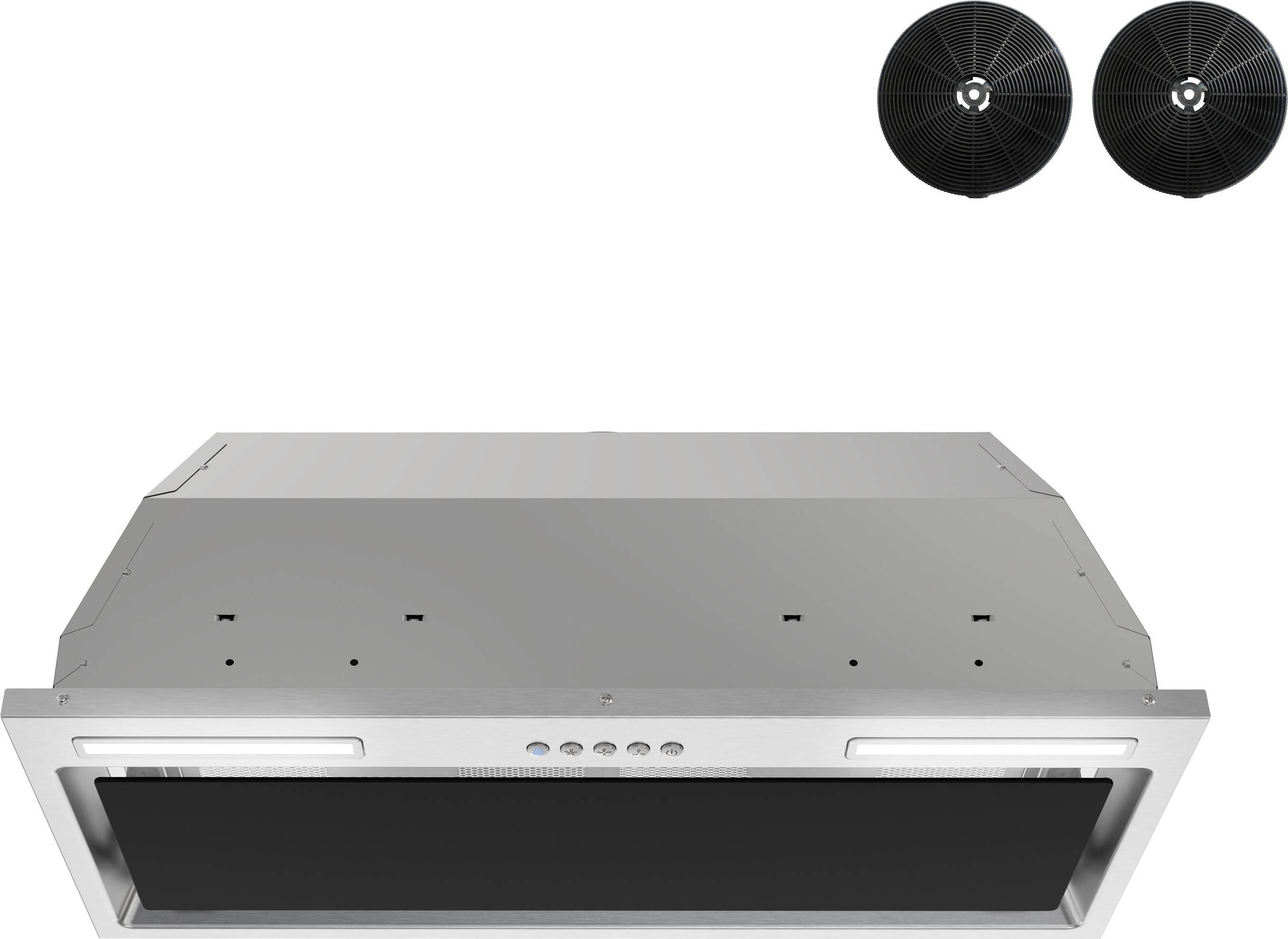 Black range hood Streamline 28 Inch Convertible 350-CFM Range Hood