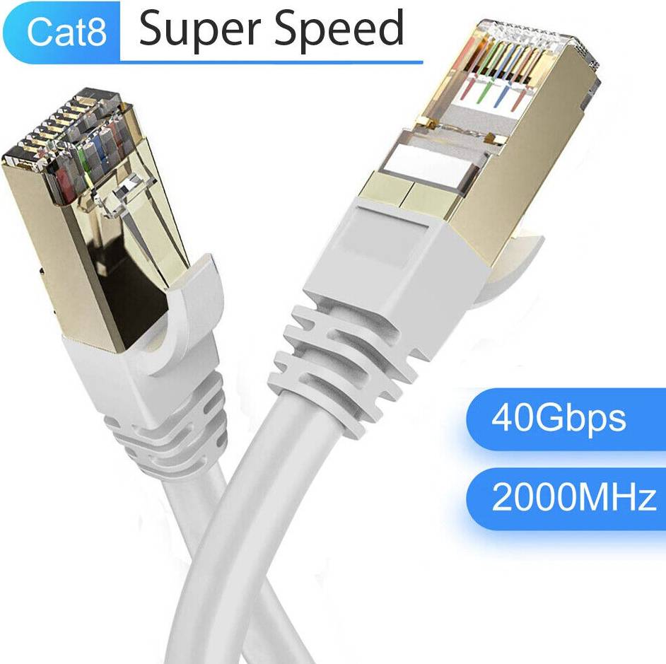 B&Q Cat8 Ethernet Cable 40Gbps RJ45 Network