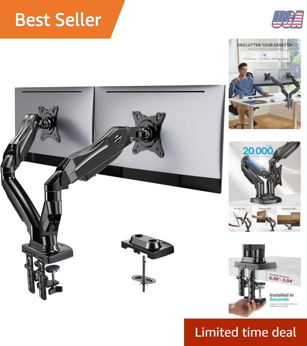 Dual Adjustable Monitor Stand VESA Bracket