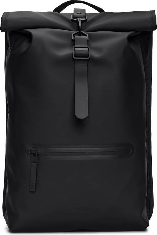 Rains Rolltop Rucksack - Black