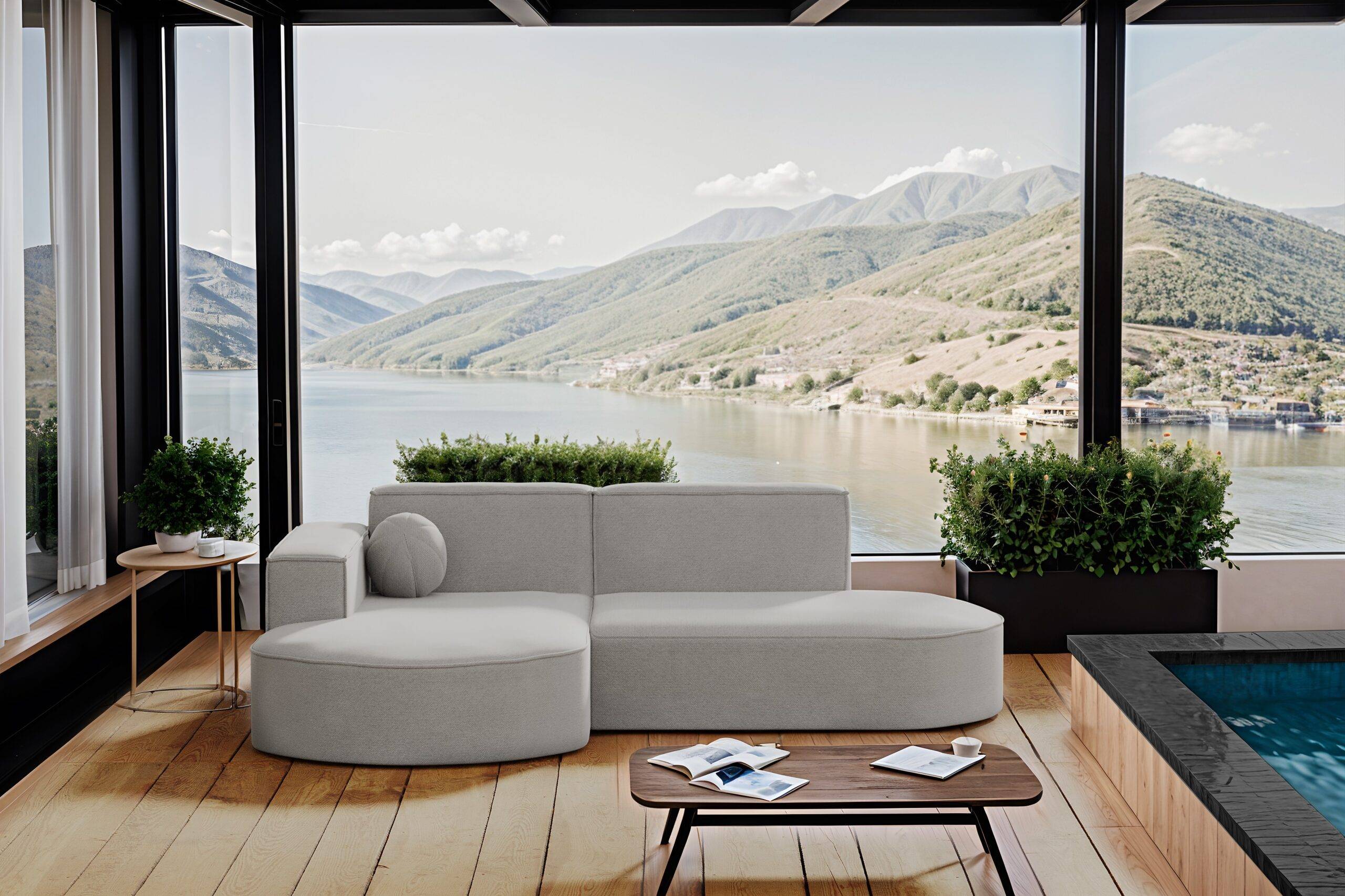 Couch l form Kaiser Gartenecksofa Couch L-Form Designer Modulsofa