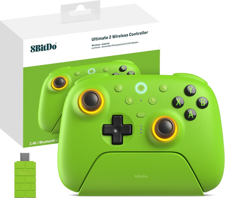 8BitDo Ultimate 2 Wireless 2.4G Controller - Green