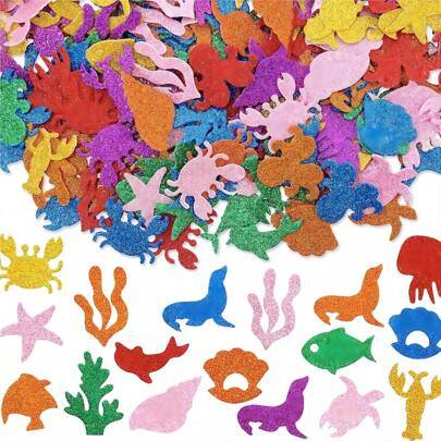 Shein 120pcs Multi-Color Gold Powder Foam Stickers