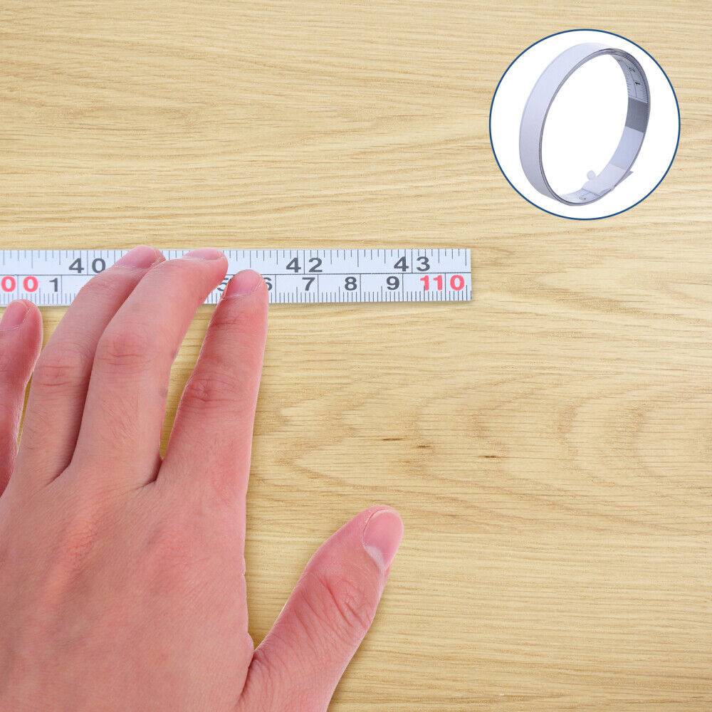 Totority 2 Pcs Measure Ruler Adhesive Steel Measurement Tape