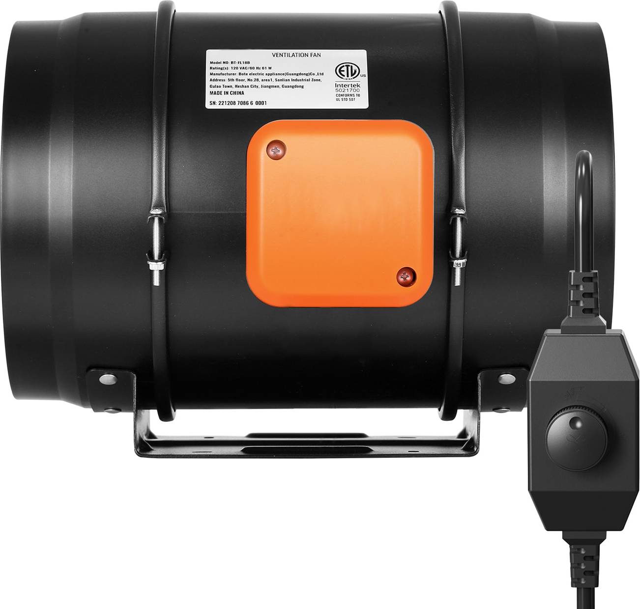 VEVOR Inline Duct Fan 8-Inch 750 CFM
