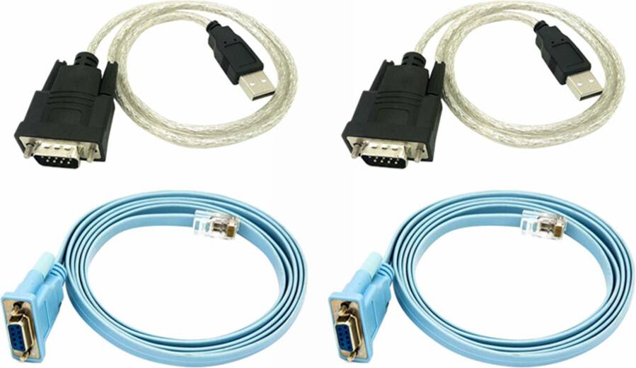 Tlily RJ45 Network Cable Serial Cable DB9 RS232 to USB