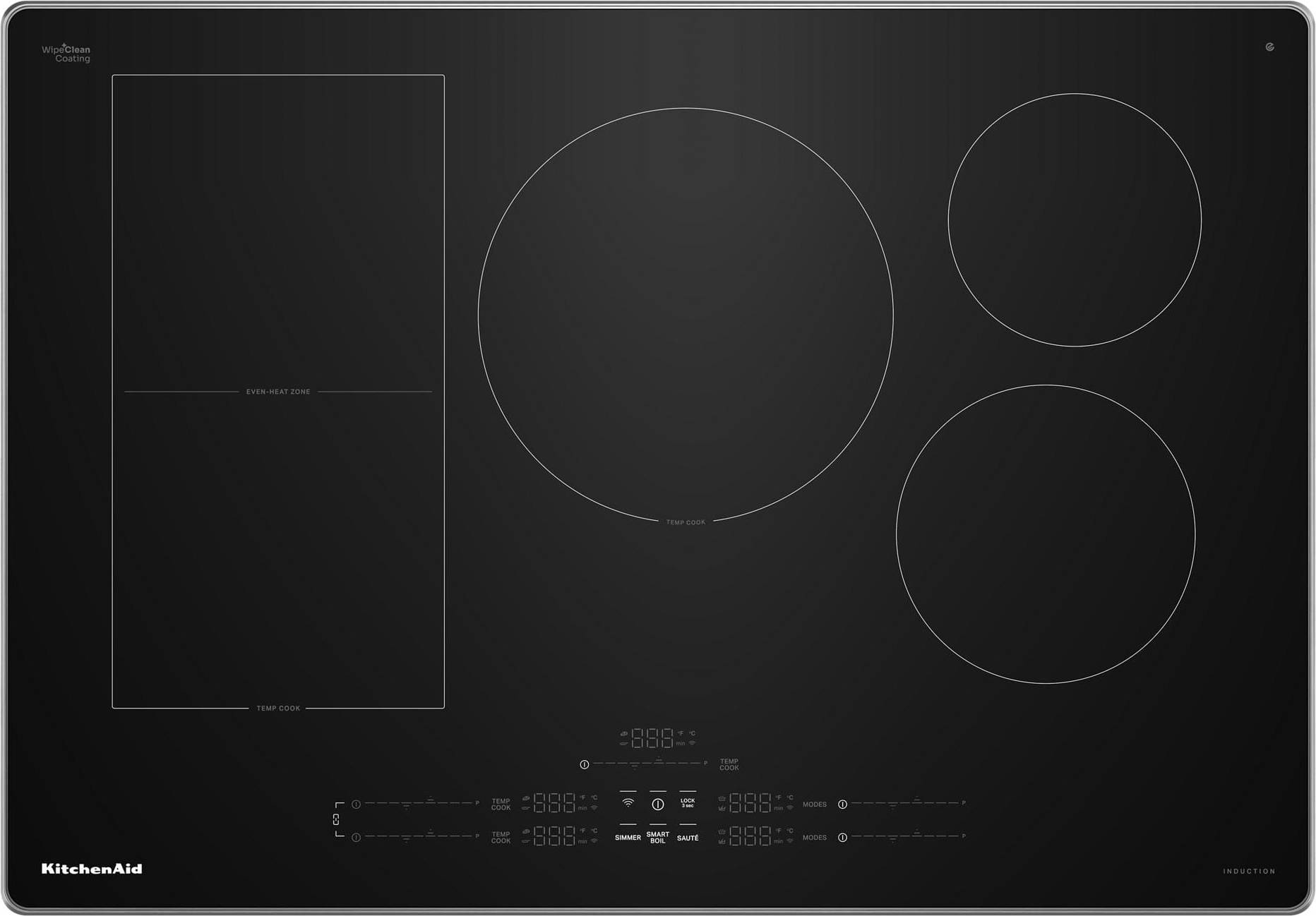 5 burner induction hob KitchenAid 30 Inch Temp Cook Induction Cooktop