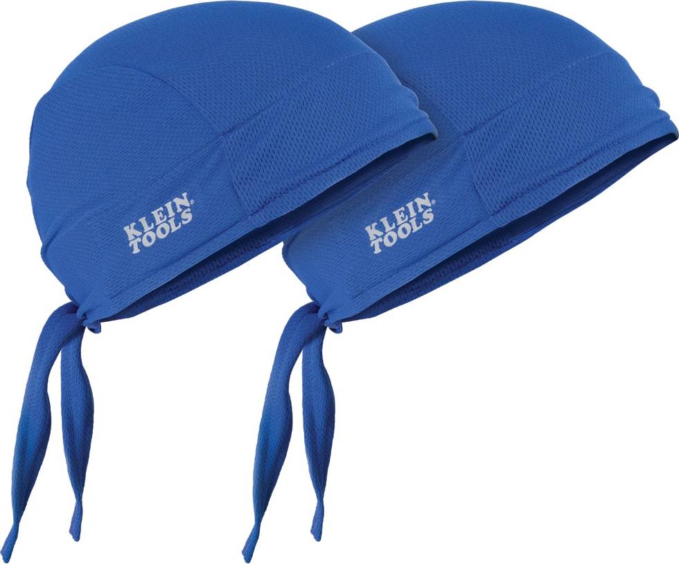 Cooling Do Rag Adjustable Sweat Wicking Skull Cap - Blue