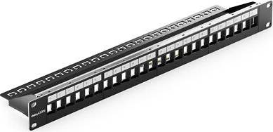 DeleyCON 24-Ports Patchpanel Modulär Keystone Modul 1U