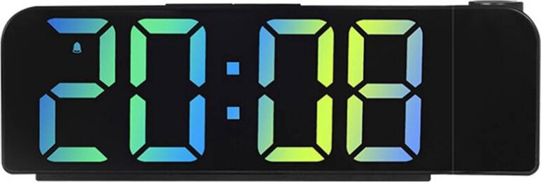 Kopinma Simple Projection Alarm Clock LED Large Font Display