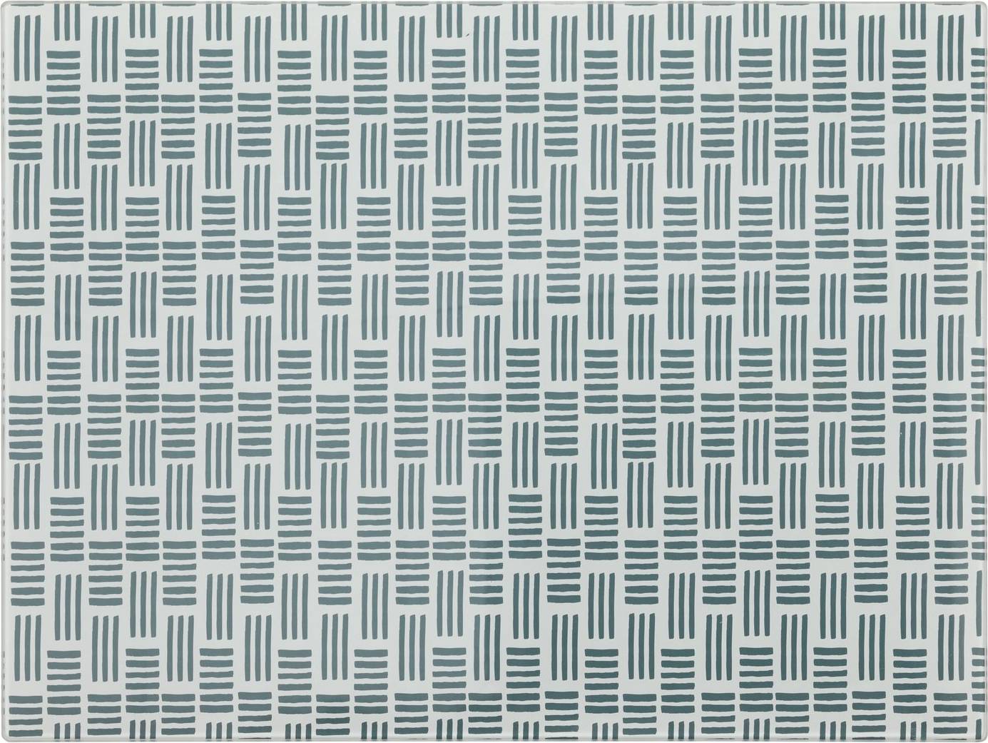 Rectangular Patterned Glass Work Top Saver Grey