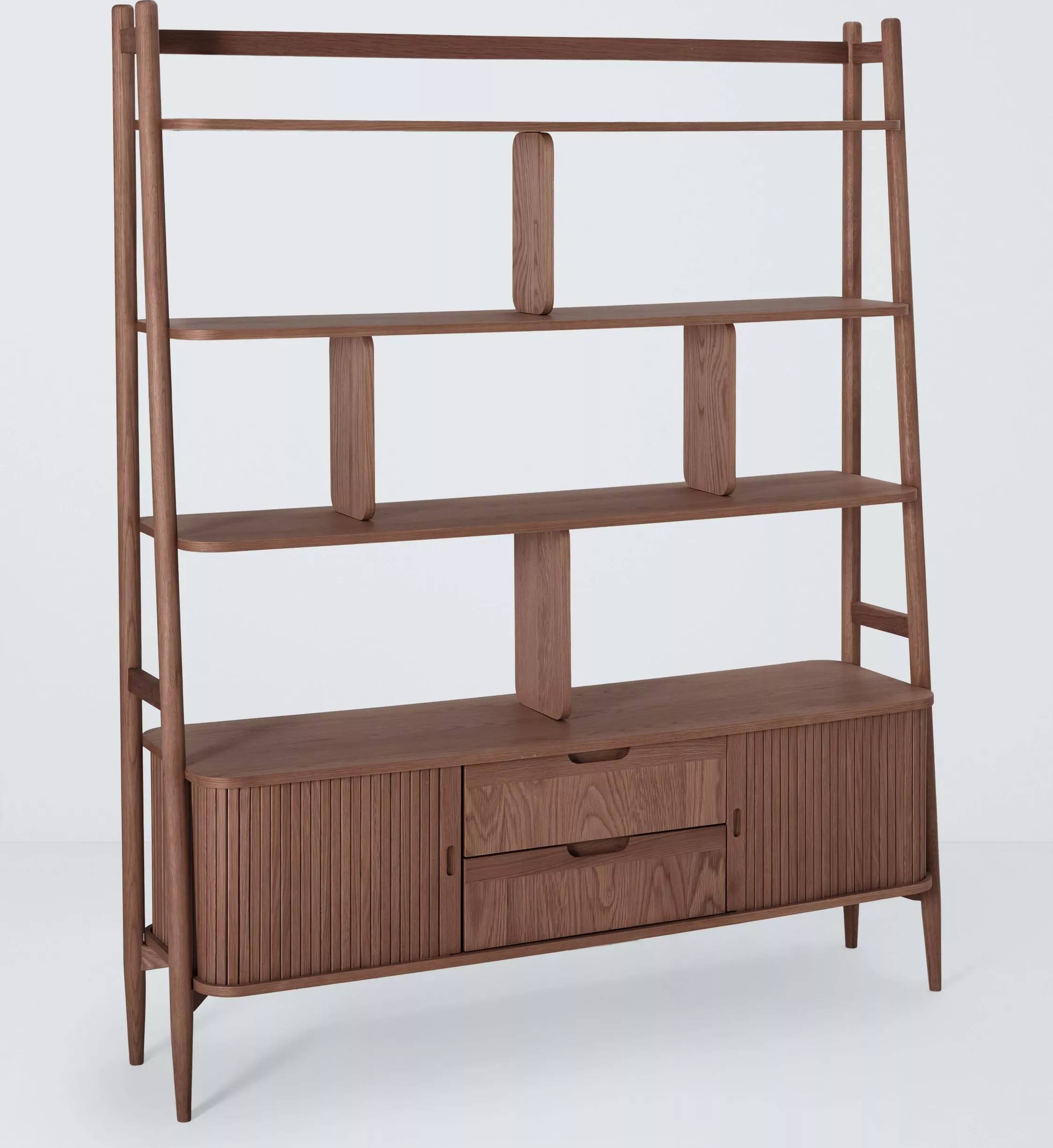 John Lewis Grayson Wide Unit Dark Shelving System