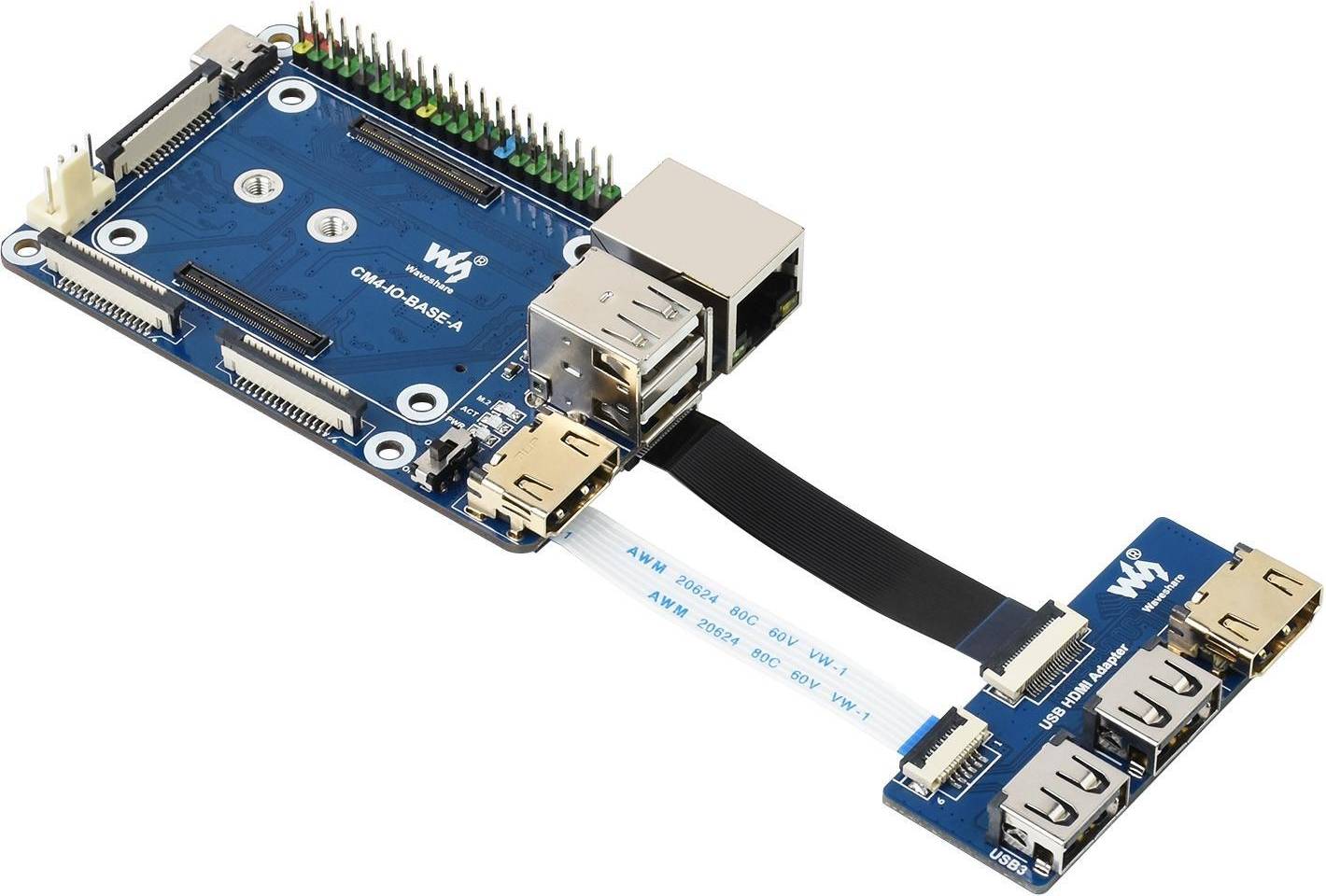 Waveshare Mini Base Board Raspberry Pi 4B