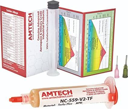 AmTech NC-559-V2-TF Inget Rent Klibbigt Lödflöde ROL0 10cc Kit