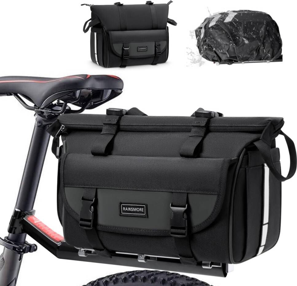 3 in 1 Bike Rear Rack Bag 18L