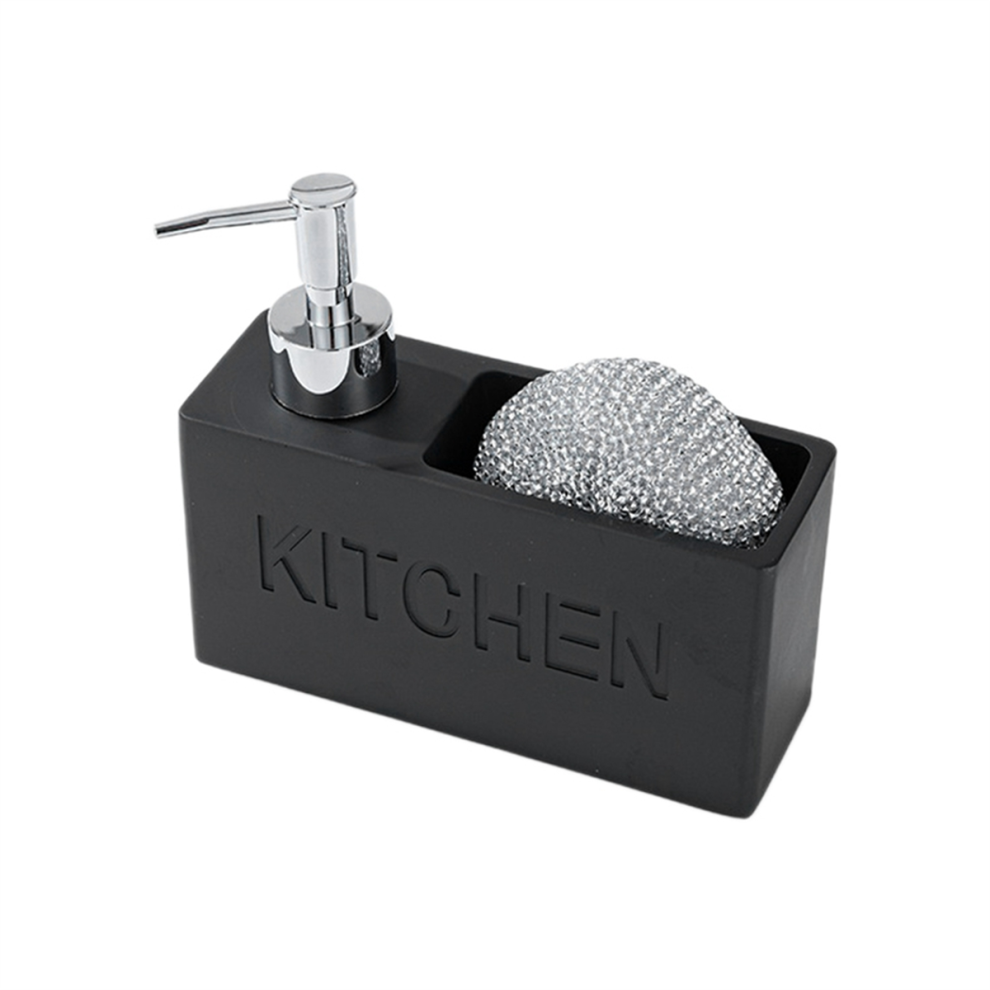 Kitchen soap dispenser set Typecat Kitchen Dish Soap Dispenser Storage Box Set