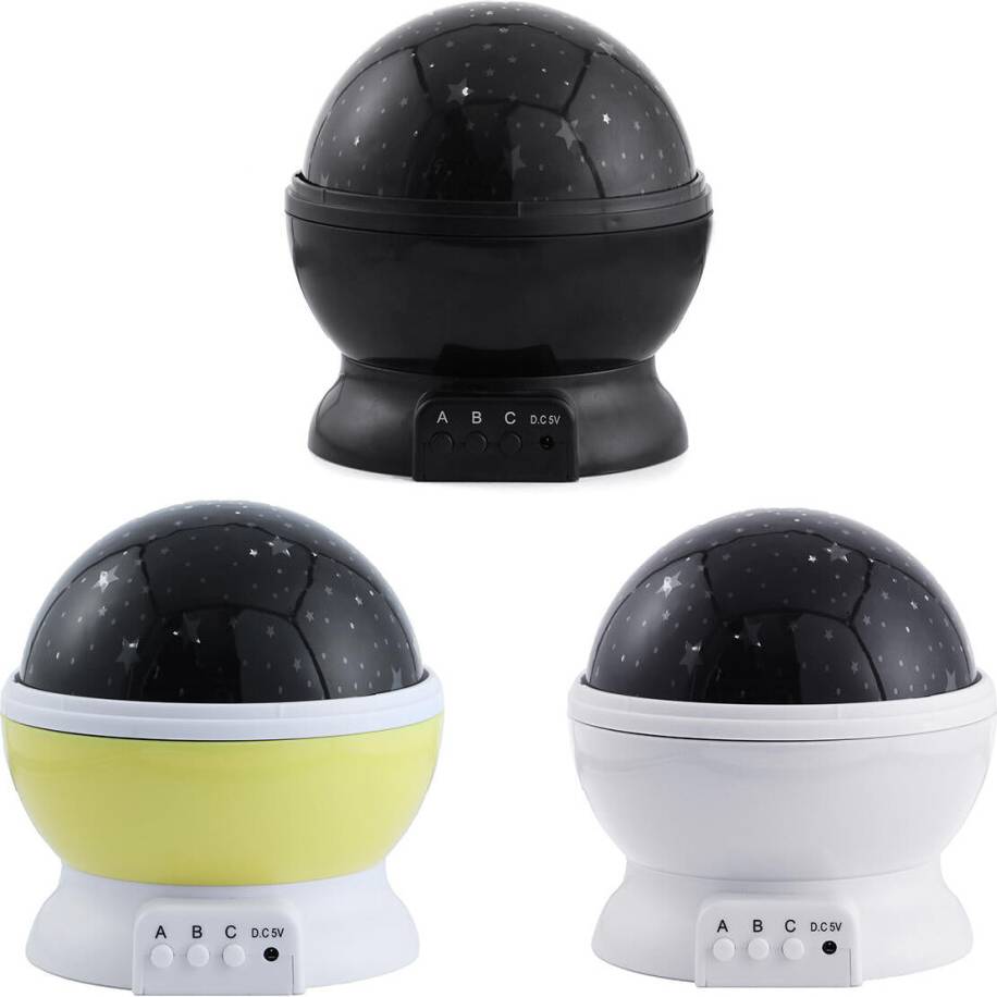 Greenzech Yellow LED Rotating Night Light