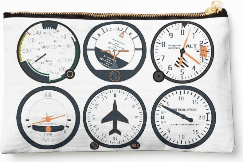Basic Six Flight Instruments Cosmetic Organizer