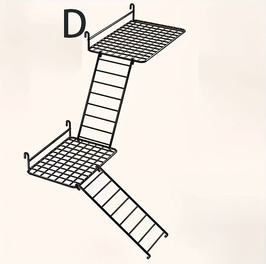 Temu Simple Metal Bird Ladder With Climbing Frame