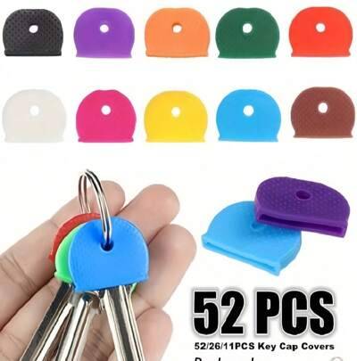Shein Random Color Silicone Key Cover Set - Colorful
