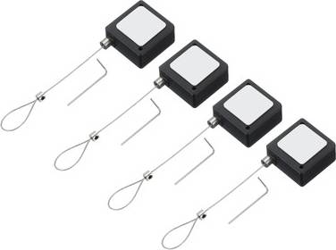 Uxcell 4 Pcs Tether Carré Rétractable Télécommande