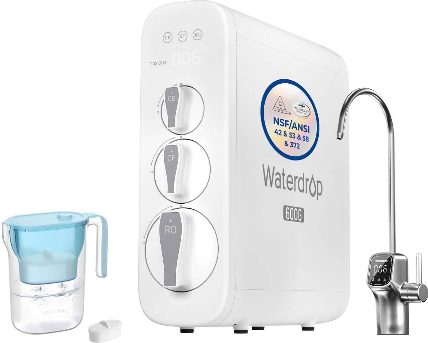 Reverse osmosis water system Waterdrop G3P600 Reverse Osmosis Pitcher