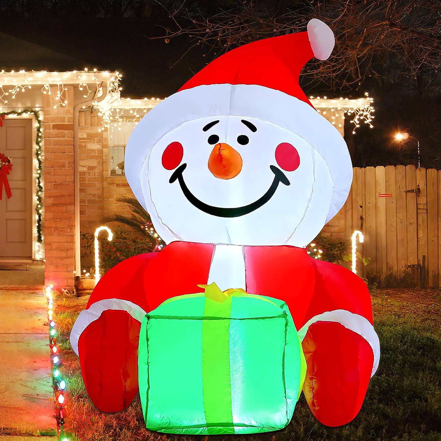 4.4-ft Lighted Santa Christmas Inflatable