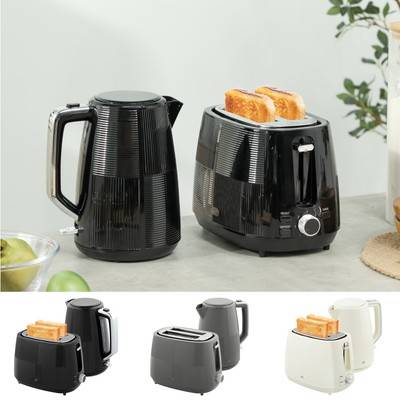Homcom 1.7L Fast Boil Kettle And 2 Slice Toaster Set