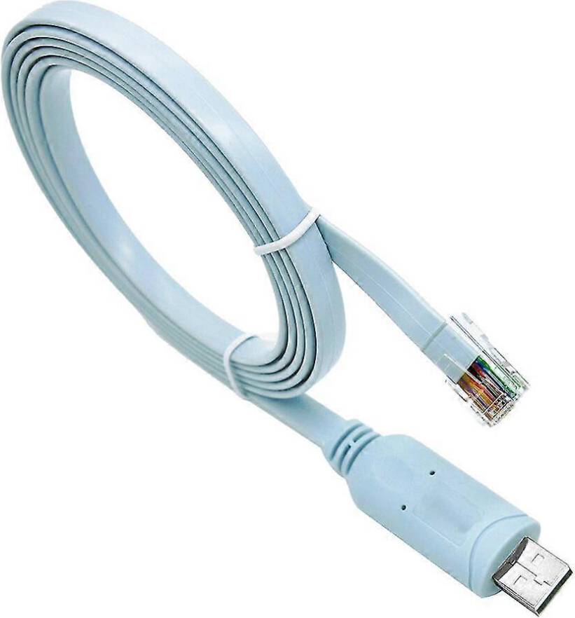 Kikidex USB RJ45 Console Cable 6ft Windows 8 7 Vista Linux RS232