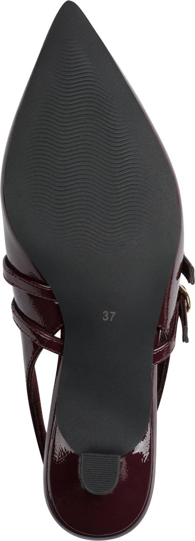 Damen Slingpumps Spitz Mit Riemchen Queenie Absatz - Rot