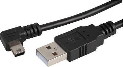 Pro Signal USB A Plug To Right Angle Mini B Lead 1m