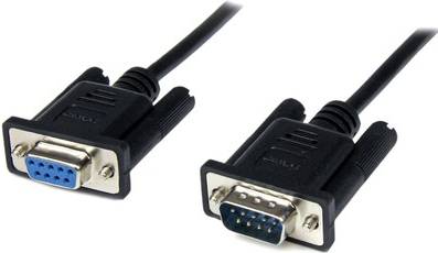 Cable modem StarTech 2m Black DB9 RS232 Serial Null Modem Cable