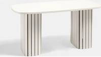OHS Long Ribbed Living Room Coffee Table
