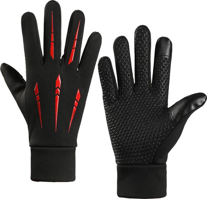 Maxpower Winter Motorcycle Riding Warm Gloves Touch Screen - Red
