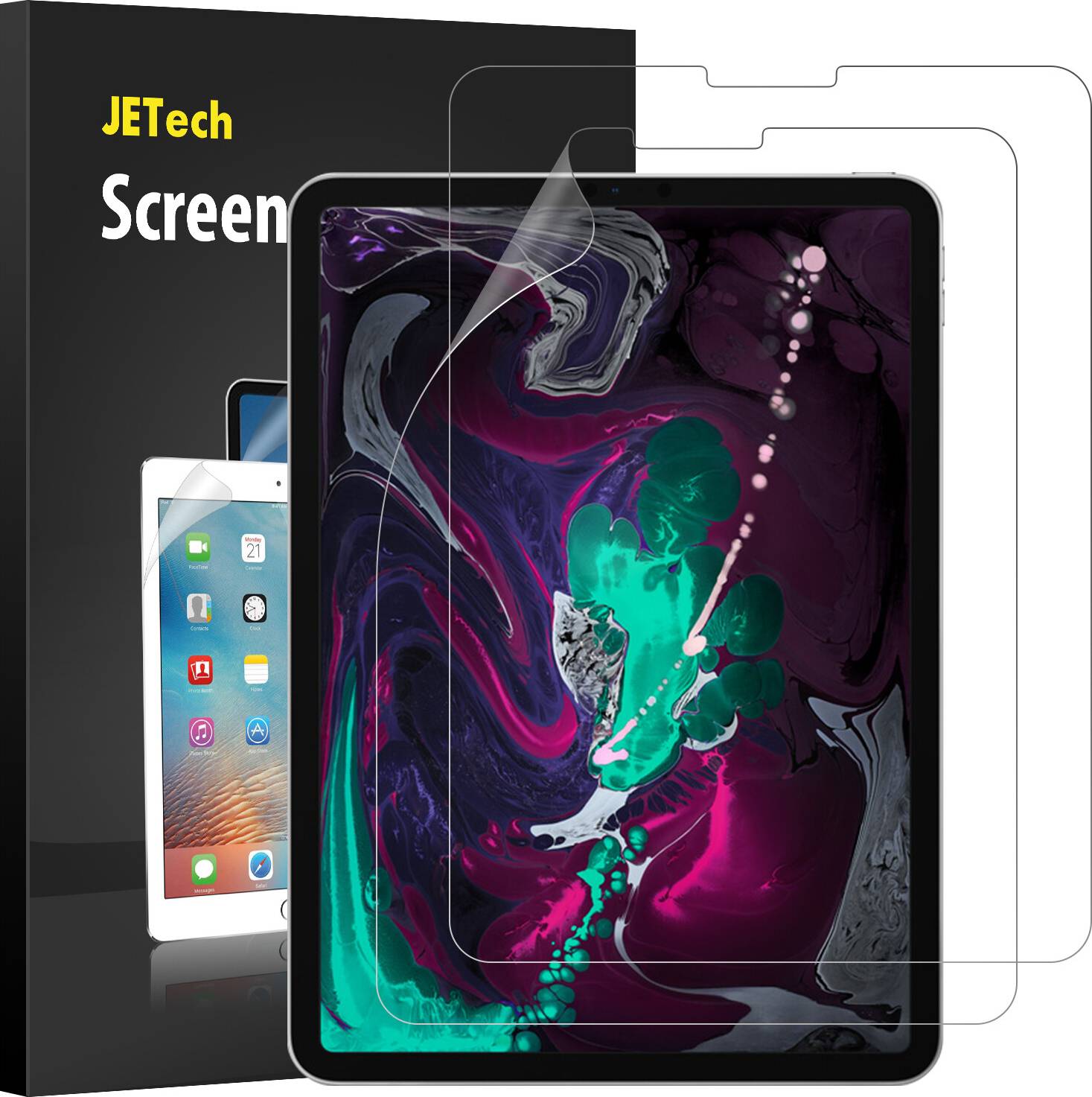 Ipad pro screen protector JeTech Screen Protector Ipad Pro 11 Inch 2-Pack