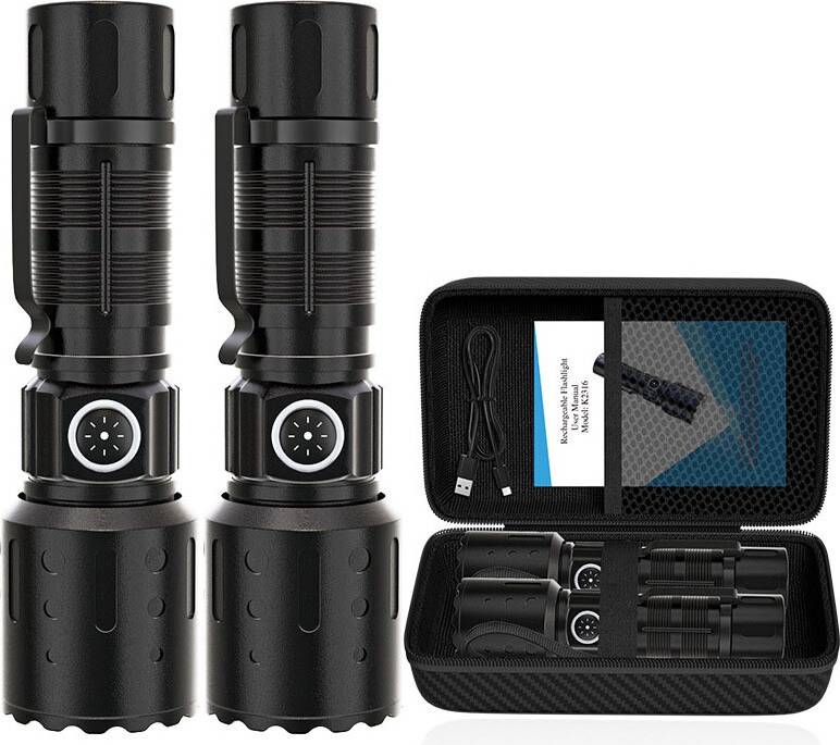 Chronus Rechargeable LED Flashlight 6 Modes