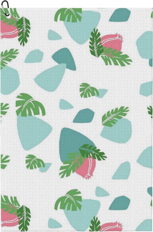 WHIBOS Ivysaur Pattern Golf Towel Fan