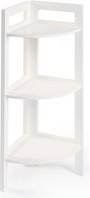 White corner unit OHS 3 Tier Storage Home Organiser Corner Shelving System