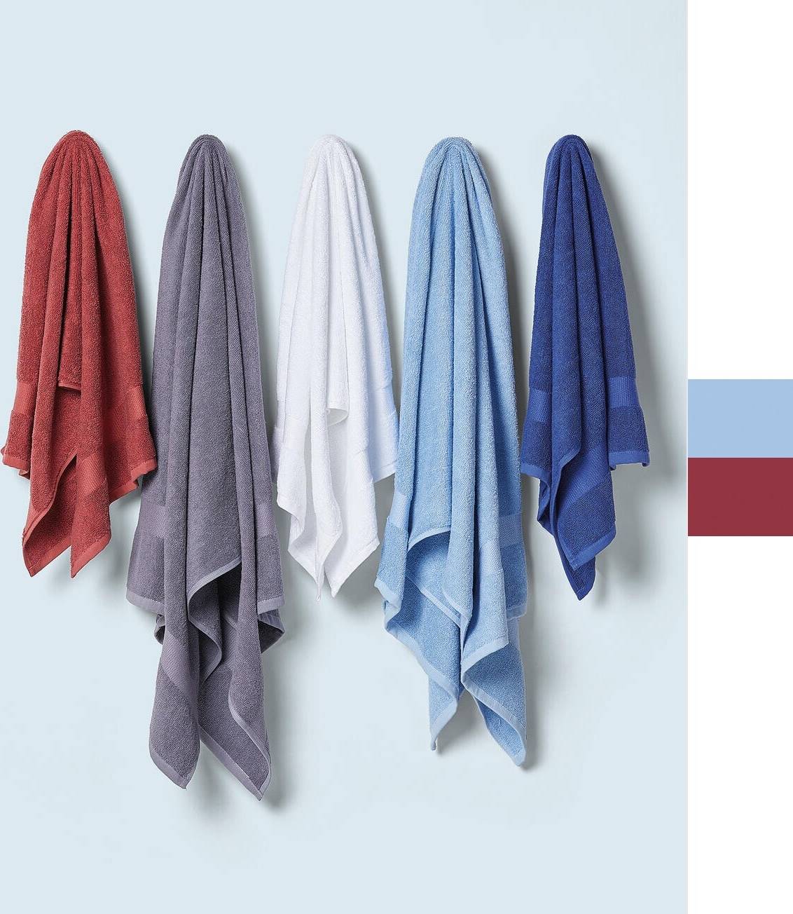 SG Towels Tiber Rouge Serviette de bain Rouge
