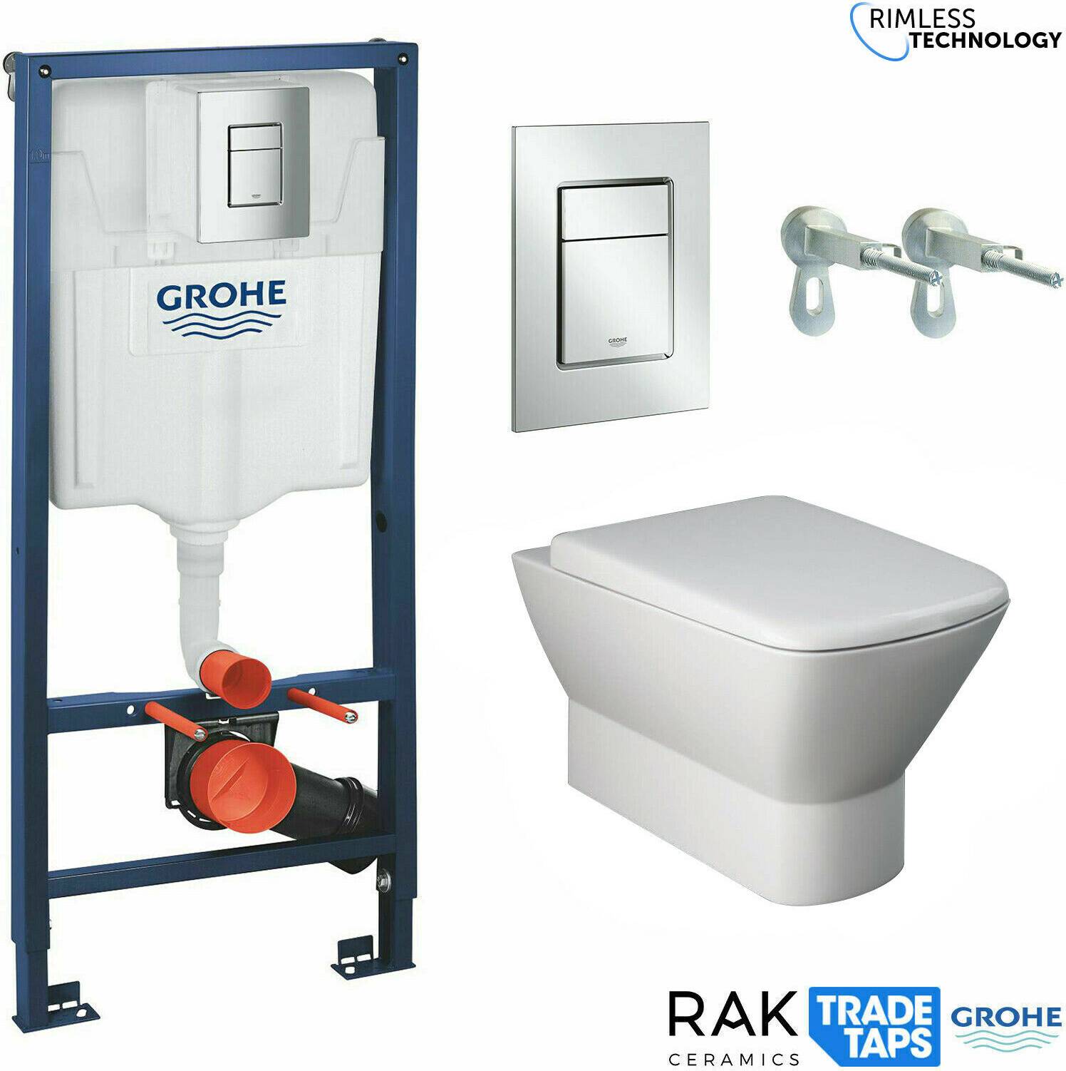 Grohe Rak Summit Wall Hung Toilet Pan