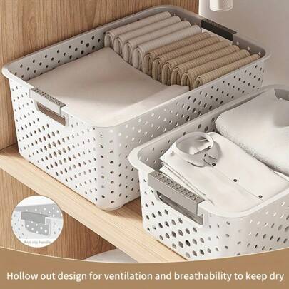 Shein Modern Plastic Storage Box With Handle Storage Box