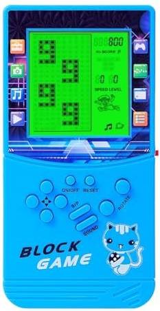 Retro Brick Game Console - Blue