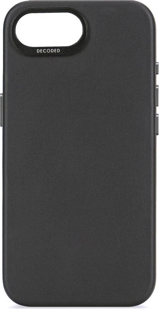 Iphone 16e sort Decoded Leather Backcover iPhone 16e Sort