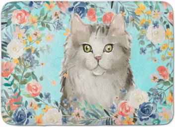 Carolines Treasures Ragamuffin Spring Flowers Machine Foam Mat