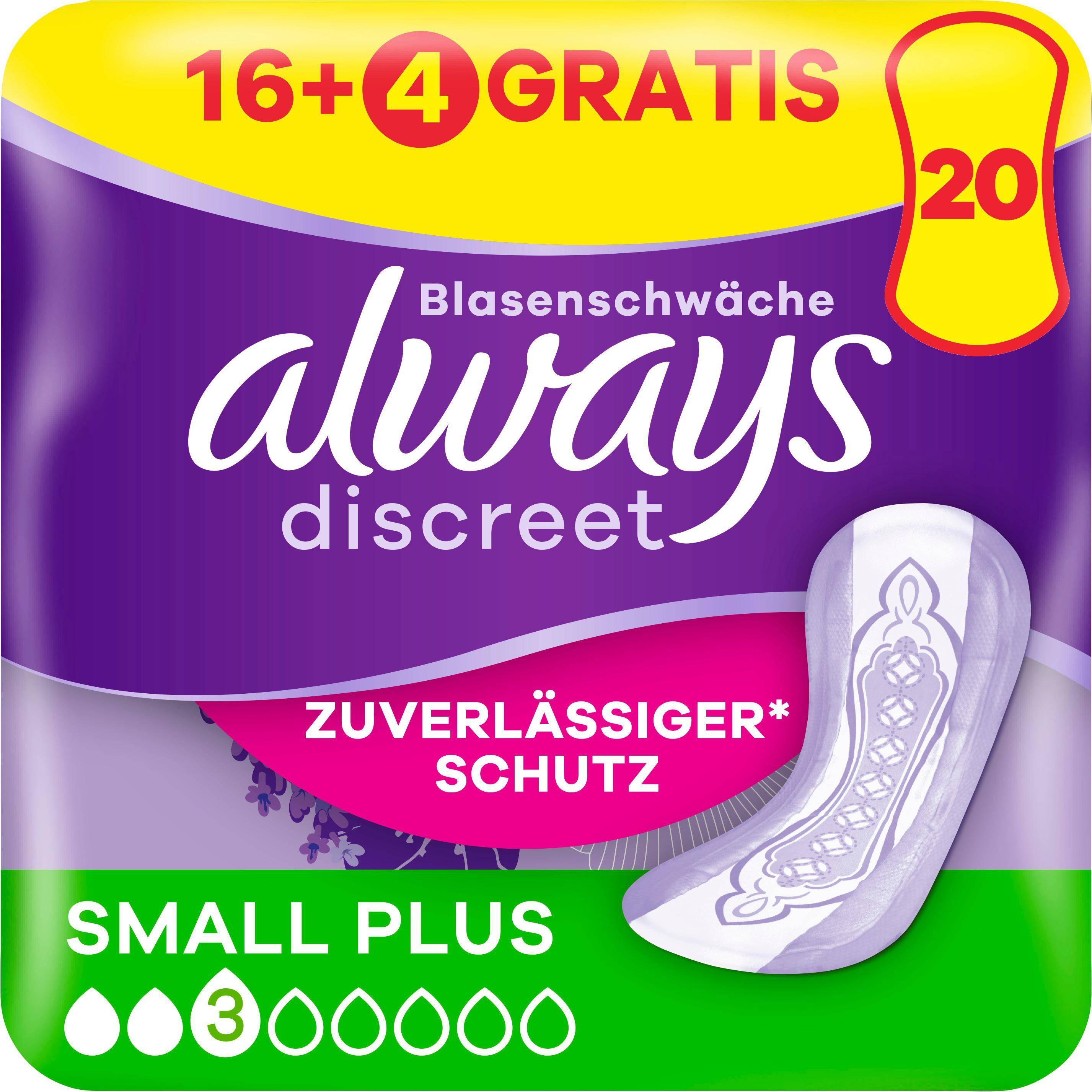 Always discreet Always Discreet Inkontinenz Small Plus 16+4